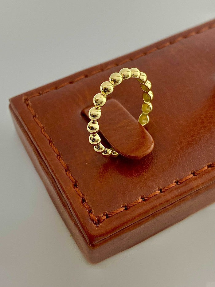 18k gold balls ring - Embellish Gold