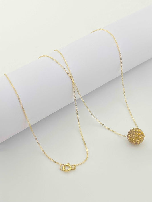 18K Real Gold Swarovski necklace White - Embellish Gold