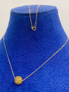18K Real Gold Swarovski necklace White - Embellish Gold