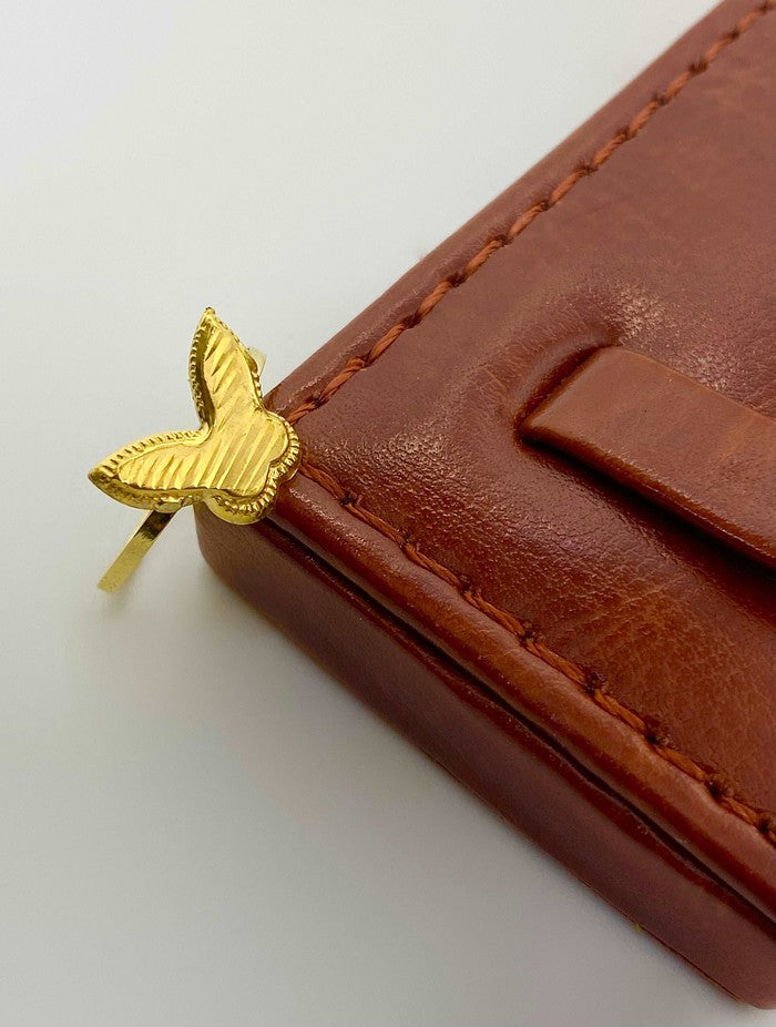 18k gold ring with butterfly - Embellish Gold