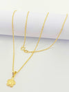 18k Real Gold Flower Necklace 1 - Embellish Gold