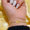 18K Real Gold Clove With Rope Chain Bracelet - Embellish Gold