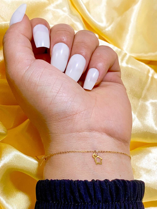 18K Real Gold 3 palm bracelet - Embellish Gold