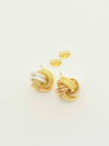 18k Real Gold Loveknot Earrings - Embellish Gold