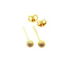 18K Real Gold Glitter Ball Earrings - Embellish Gold