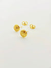 18k Real Gold Butterfly Texture Earrings - Embellish Gold