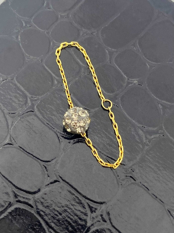 18k Real Gold Silver Swarovski RIng - Embellish Gold