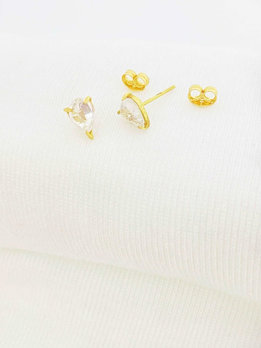 18k Real Gold bvlgari stone earrings - Embellish Gold