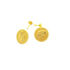18K Real Gold Rose Earrings - Embellish Gold