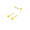 18K Gold Balls Screw Earrings - Embellish Gold
