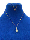 18k Real Gold Acrylic stone Necklace 1 - Embellish Gold