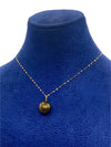 18k Real Gold Black pearl necklace - Embellish Gold
