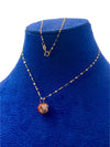 18k Real Gold Tiger Eye Stone Necklace - Embellish Gold