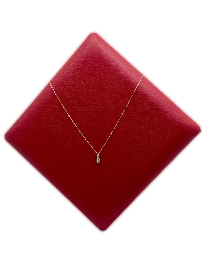 18k Real Gold Acrylic stone necklace 2 - Embellish Gold