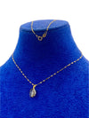 18k Real Gold Acrylic stone necklace 2 - Embellish Gold