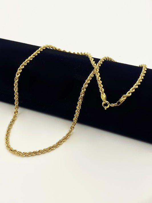 18k Real Gold Rope Chain 1 - Embellish Gold