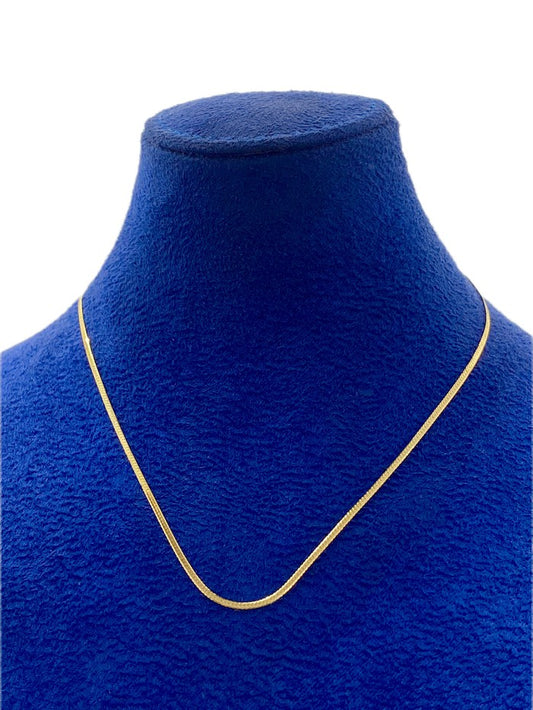 18k Real Gold Snake chain - Embellish Gold
