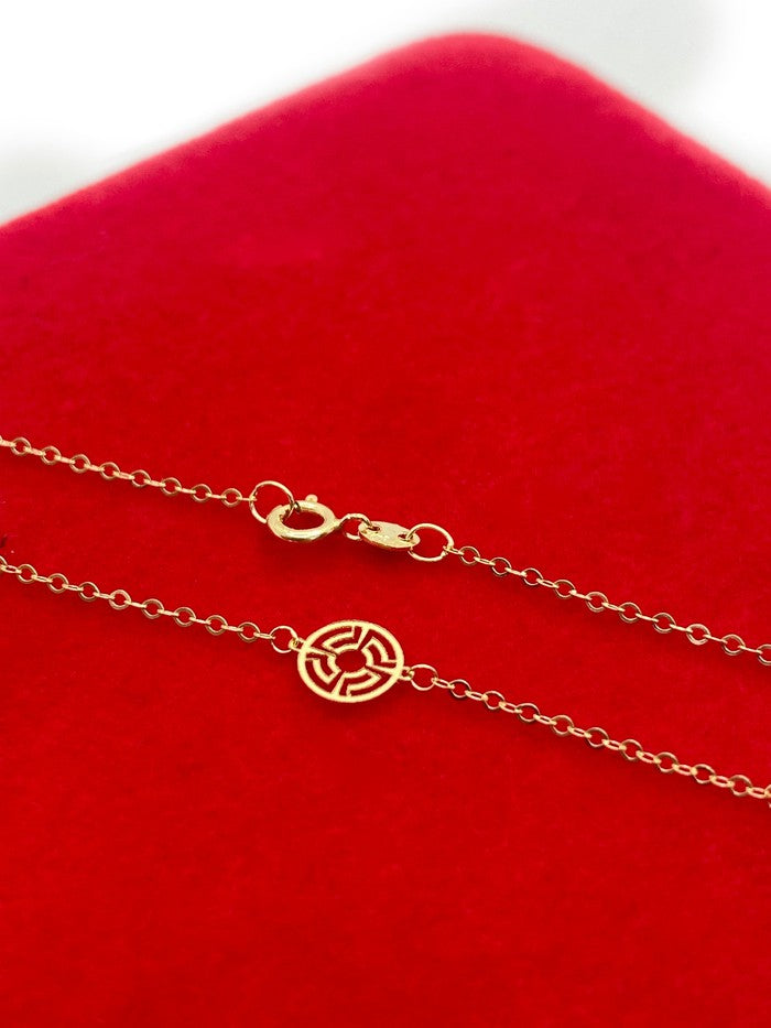 18K Real Gold Maze galaxy 3 pendant bracelet - Embellish Gold