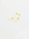 18K Real Gold Roberto flower earrings - Embellish Gold