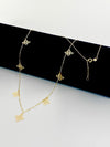 18K Real Gold 7 Roberto flower necklace - Embellish Gold