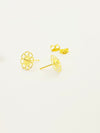 18K Real Gold Canopy flower earrings - Embellish Gold