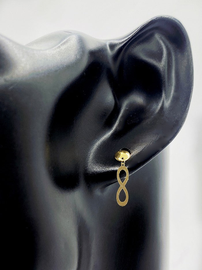 18K Real Gold Infinity earrings - Embellish Gold