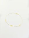 18K Real Gold Cartier stone 3 pendant bracelet - Embellish Gold