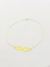 18K Real Gold Infinity Necklace in mirror chain - Embellish Gold
