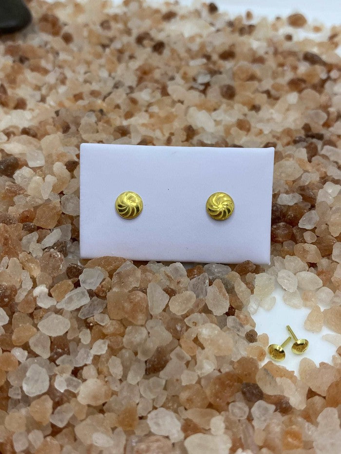 18 Karat Real Gold Earrings1.38