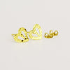 18K Real Gold Heart Earring 1.11