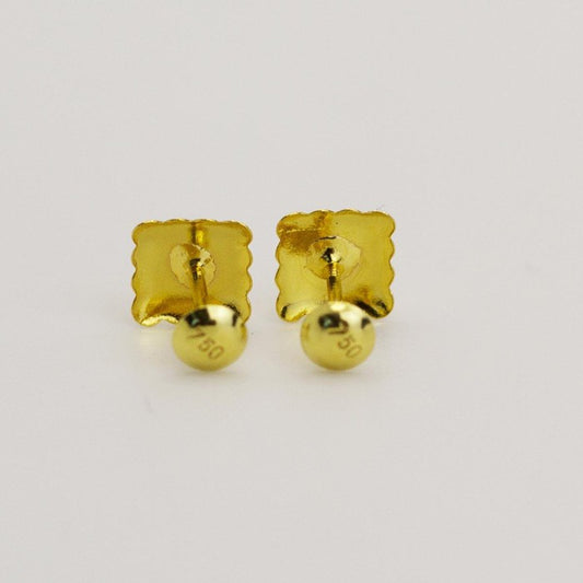 18 Karat Real Gold Earrings 1.19 - Embellish Gold