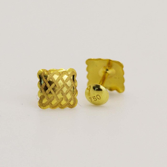 18 Karat Real Gold Earrings 1.19 - Embellish Gold