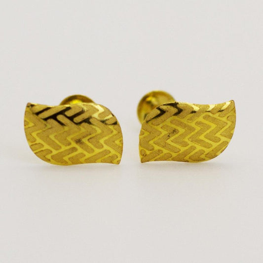 18 Karat Real Gold Earrings 1.24 - Embellish Gold