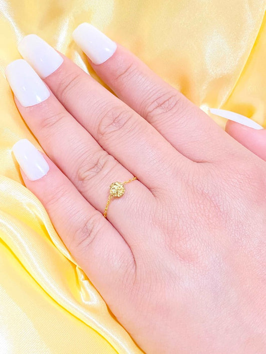 18K Real Gold Swarovski Ring - Embellish Gold