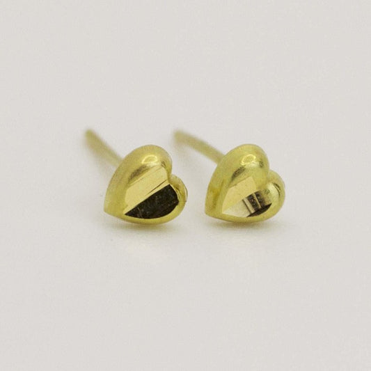 18K Gold Heart Earrings For Female 1.6 - Embellish Gold