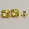 18K Real Gold Clove Design Earrings 12