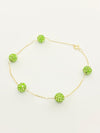 18K 4 Swarovski Balls Bracelet - Embellish Gold