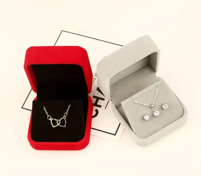 Small Necklace /Earring Box - Embellish Gold