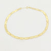 18K Real Gold Arrow Design Plates Bracelet