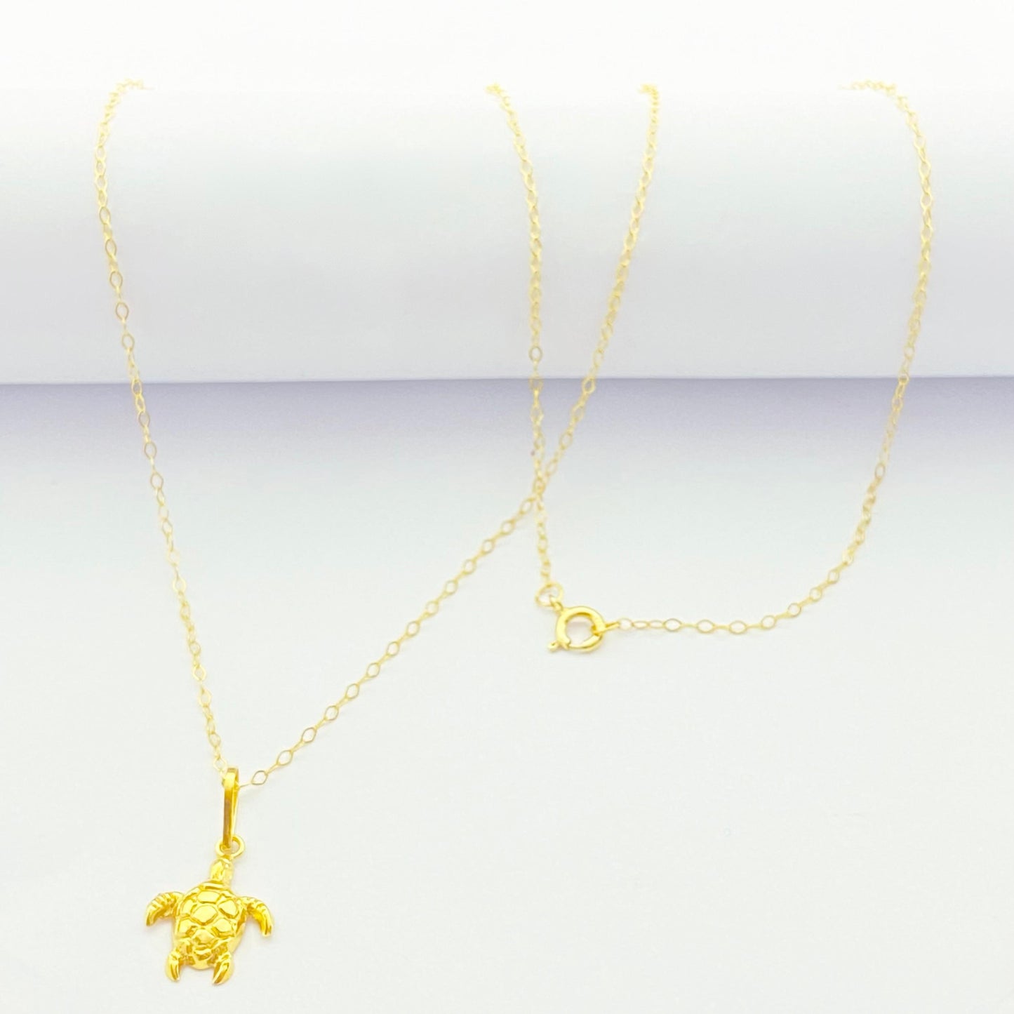 18k Gold Turtle Jewelry Set