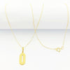 18k Gold Clip style Necklace