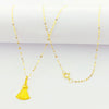 18k Gold Ribbon Necklace
