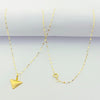18k Gold Triangle Necklace