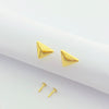 18k Gold Triangle Earrings