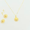 18k Gold Spot Flower Earrings