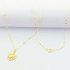 18k Gold Spot Flower Necklace