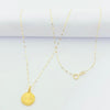 18k Gold Round Cut Necklace