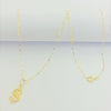 18k Gold Dollar style Necklace