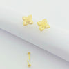 18k Gold Rob Flower Earrings