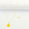 18k Gold Button Jewelry Set